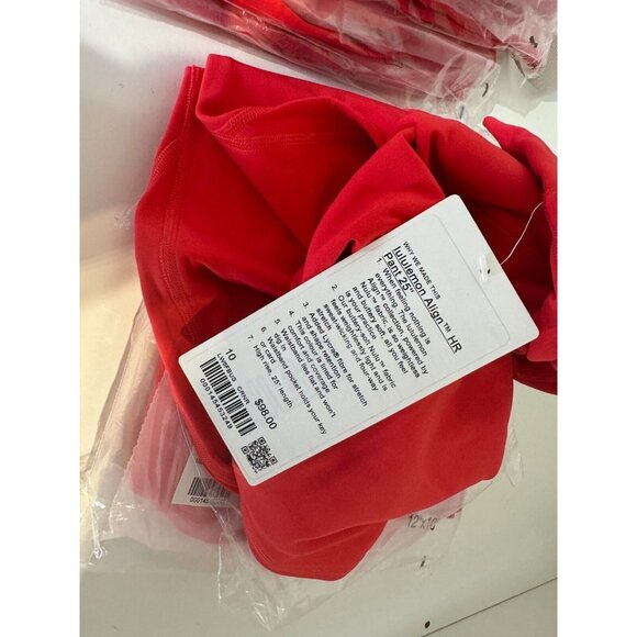 NWT Lululemon Align HR Pant 25” Raspberry Pink Leggings Yoga Women's Size 14 - Picture 4 of 15